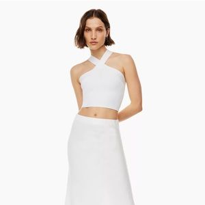 Babaton Sculpt Knit Criss Cross Cropped Tank